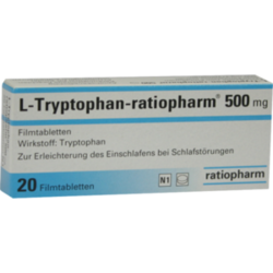 Verpackungsbild(Packshot) von L-TRYPTOPHAN-RATIOPHARM 500 mg Filmtabletten