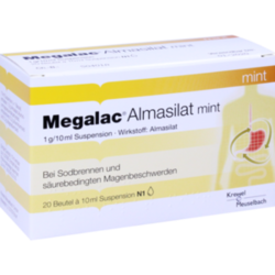 Verpackungsbild (Packshot) von MEGALAC Almasilat mint Suspension