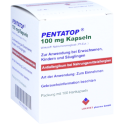 Verpackungsbild (Packshot) von PENTATOP 100 mg Kapseln Hartkapseln