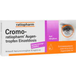 Verpackungsbild (Packshot) von CROMO-RATIOPHARM Augentropfen Einzeldosis