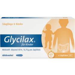 Verpackungsbild (Packshot) von GLYCILAX Suppositorien für Kinder