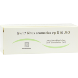 Verpackungsbild (Packshot) von JSO Gw 17 Rhus aromatica cp D 10 Globuli