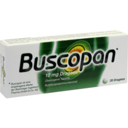 Verpackungsbild (Packshot) von BUSCOPAN Dragees