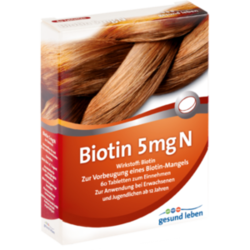 Verpackungsbild (Packshot) von GESUND LEBEN Biotin 5 mg N Tabletten