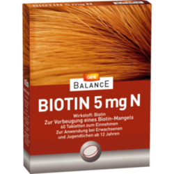 Verpackungsbild (Packshot) von GEHE BALANCE Biotin 5 mg N Tabletten