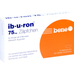 Verpackungsbild (Packshot) von IB-U-RON 75 mg Suppositorien