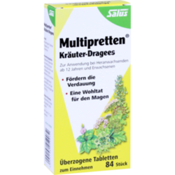Verpackungsbild(Packshot) von MULTIPRETTEN Kräuter-Dragees Salus