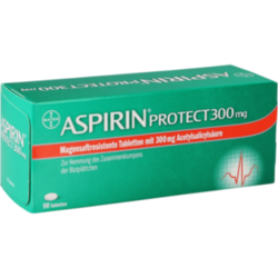 Verpackungsbild (Packshot) von ASPIRIN Protect 300 mg magensaftres.Tabletten