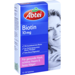 Verpackungsbild (Packshot) von ABTEI Biotin 10 mg Tabletten