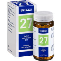 Verpackungsbild(Packshot) von BIOCHEMIE Orthim 27 Kalium bichromicum D 12 Tabl.