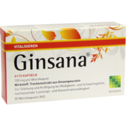 Verpackungsbild(Packshot) von GINSANA G 115 Kapseln