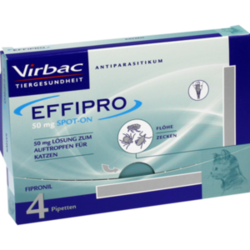 Verpackungsbild (Packshot) von EFFIPRO 50 mg Lösung z.Auftropfen f.Katzen