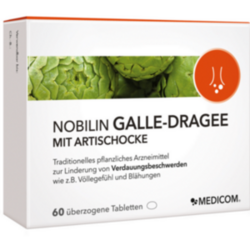 Verpackungsbild (Packshot) von NOBILIN Galle Dragee m.Artischocke