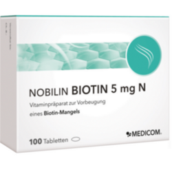 Verpackungsbild (Packshot) von NOBILIN Biotin 5 mg N Tabletten