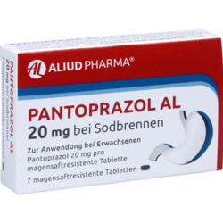 Verpackungsbild (Packshot) von PANTOPRAZOL AL 20 mg bei Sodbr.magensaftres.Tabl.