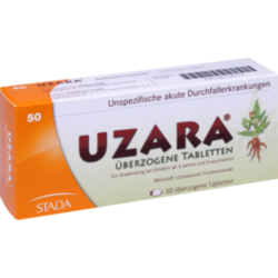 Verpackungsbild (Packshot) von UZARA 40 mg überzogene Tabletten