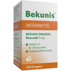 Verpackungsbild (Packshot) von BEKUNIS Dragees Bisacodyl 5 mg magensaftres.Tabl.