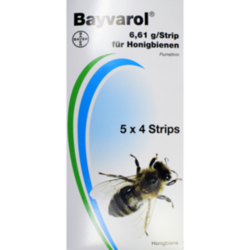 Verpackungsbild(Packshot) von BAYVAROL Strips f.Bienen