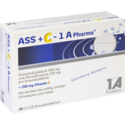 Verpackungsbild(Packshot) von ASS + C-1A Pharma Brausetabletten