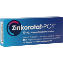 Verpackungsbild (Packshot) von ZINKOROTAT POS magensaftresistente Tabletten