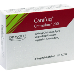 Verpackungsbild (Packshot) von CANIFUG Cremolum 200 Vaginalsuppositorien