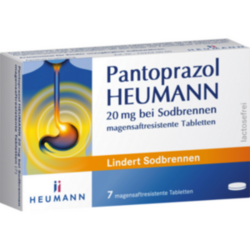 Verpackungsbild (Packshot) von PANTOPRAZOL Heumann 20 mg b.Sodbrennen msr.Tabl.