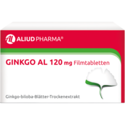 Verpackungsbild (Packshot) von GINKGO AL 120 mg Filmtabletten