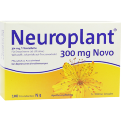Verpackungsbild (Packshot) von NEUROPLANT 300 mg Novo Filmtabletten