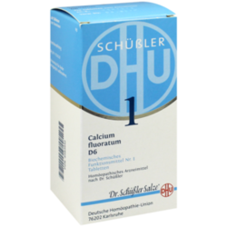Verpackungsbild (Packshot) von BIOCHEMIE DHU 1 Calcium fluoratum D 6 Tabletten