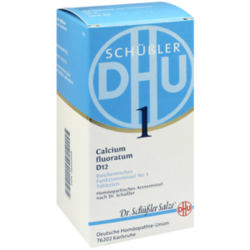 Verpackungsbild (Packshot) von BIOCHEMIE DHU 1 Calcium fluoratum D 12 Tabletten