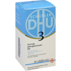 Verpackungsbild (Packshot) von BIOCHEMIE DHU 3 Ferrum phosphoricum D 6 Tabletten
