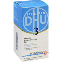 Verpackungsbild (Packshot) von BIOCHEMIE DHU 3 Ferrum phosphoricum D 12 Tabletten