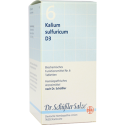 Verpackungsbild (Packshot) von BIOCHEMIE DHU 6 Kalium sulfuricum D 3 Tabletten