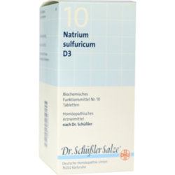 Verpackungsbild (Packshot) von BIOCHEMIE DHU 10 Natrium sulfuricum D 3 Tabletten
