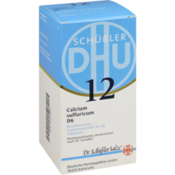 Verpackungsbild (Packshot) von BIOCHEMIE DHU 12 Calcium sulfuricum D 6 Tabletten