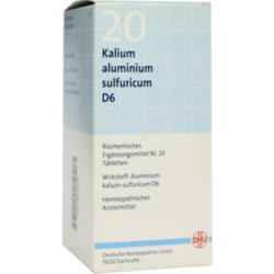 Verpackungsbild (Packshot) von BIOCHEMIE DHU 20 Kalium alum.sulfur.D 6 Tabletten