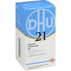 Verpackungsbild (Packshot) von BIOCHEMIE DHU 21 Zincum chloratum D 6 Tabletten