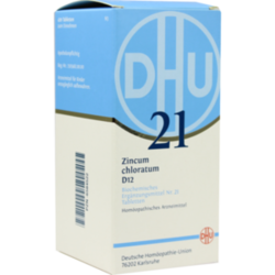 Verpackungsbild (Packshot) von BIOCHEMIE DHU 21 Zincum chloratum D 12 Tabletten