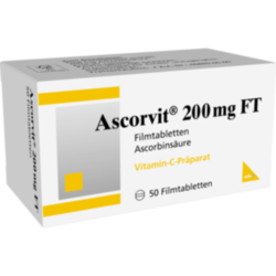 Verpackungsbild(Packshot) von ASCORVIT 200 mg FT Filmtabletten