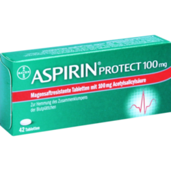 Verpackungsbild (Packshot) von ASPIRIN Protect 100 mg magensaftres.Tabletten