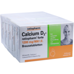 Verpackungsbild (Packshot) von CALCIUM D3-ratiopharm forte Brausetabletten