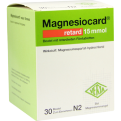Verpackungsbild (Packshot) von MAGNESIOCARD retard 15 mmol Beutel m.ret.Filmtabl.