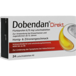 Verpackungsbild (Packshot) von DOBENDAN Direkt Flurbiprofen 8,75 mg Lutschtabl.