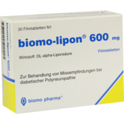 Verpackungsbild (Packshot) von BIOMO-lipon 600 mg Filmtabletten