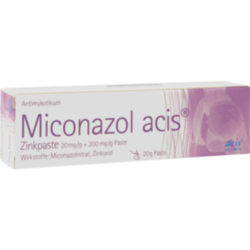 Verpackungsbild (Packshot) von MICONAZOL acis Zinkpaste