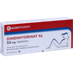Verpackungsbild (Packshot) von DIMENHYDRINAT AL 50 mg Tabletten