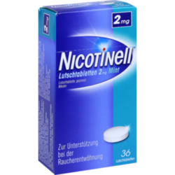 Verpackungsbild (Packshot) von NICOTINELL Lutschtabletten 2 mg Mint