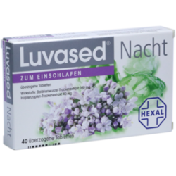 Verpackungsbild(Packshot) von LUVASED Nacht zum Einschlafen überzogene Tab.
