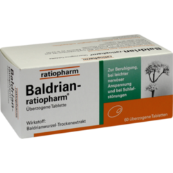 Verpackungsbild (Packshot) von BALDRIAN-RATIOPHARM überzogene Tabletten