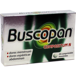 Verpackungsbild (Packshot) von BUSCOPAN plus 10 mg/500 mg Filmtabletten